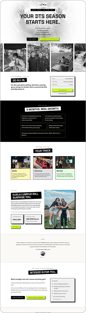 EA — landing page